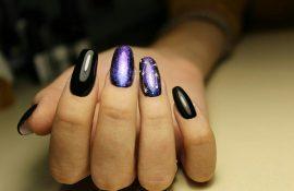 Galactic winter manicure