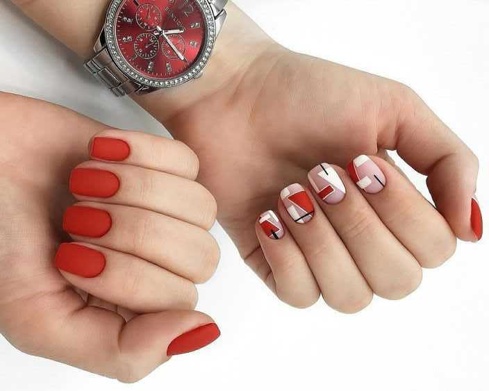 Дизайн ногтей красным гель-лаком: идеи, модные тенденции