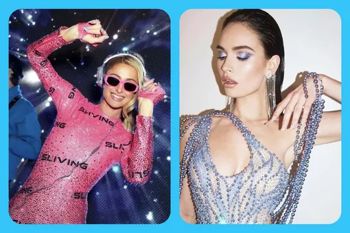 10 идей маникюра от знаменитостей на Новый год 2024: нежное омбре, голографическое покрытие и разноцветные ногти