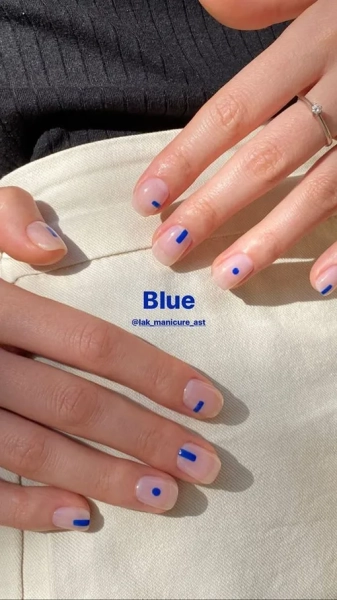 минималистичный нейл арт