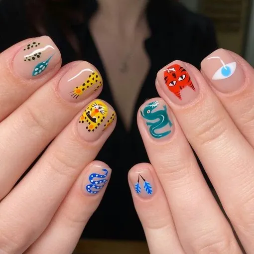 яркий нейл арт тренды 2022