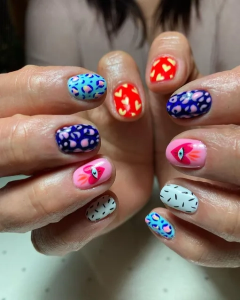 нейл арт на короткие ногти