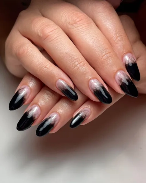 идеи для черного маникюра