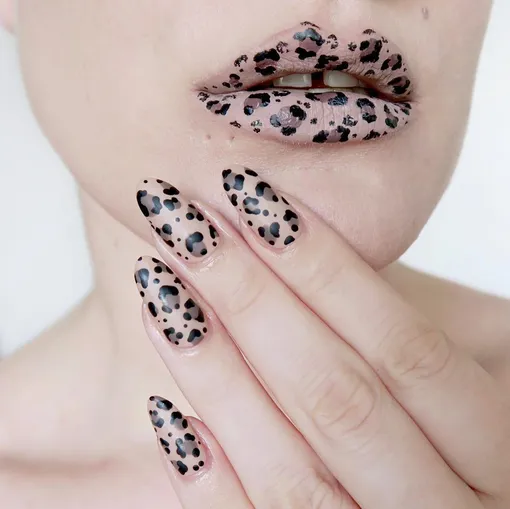 леопардовый макияж