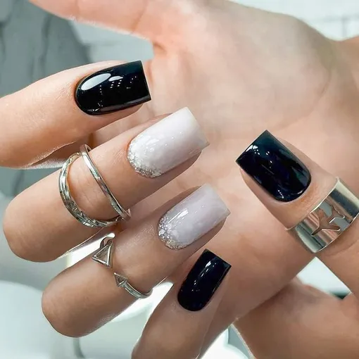 маникюр геометрия