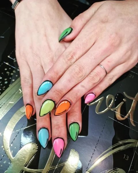 Маникюр pop-art &mdash; маникюр в стиле поп арт с фото на 2023 год